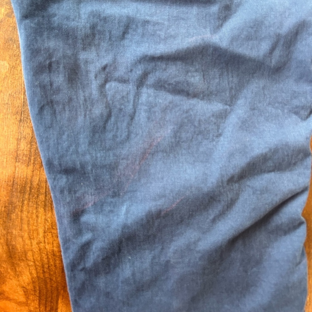 Quince Stretch Cotton Twill Girlfriend Chino Pant | Navy Size 30 - Picture 11 of 11